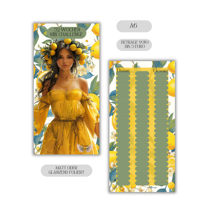 52/26 Wochen Challenge im Zitronen Design