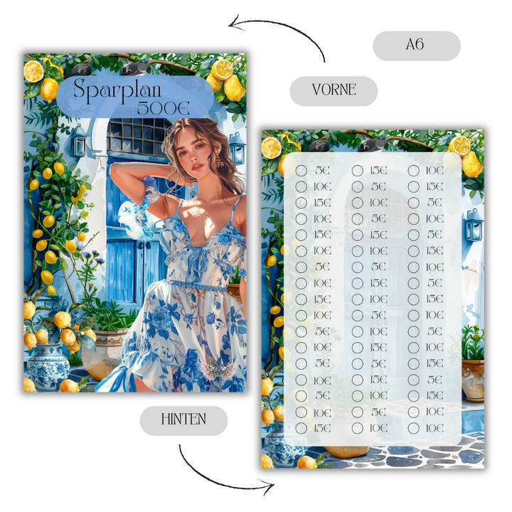 Mein Sparjahr und Sparplan im Griechenland Design