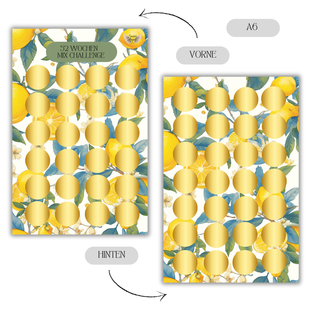 52/26 Wochen Challenge im Zitronen Design