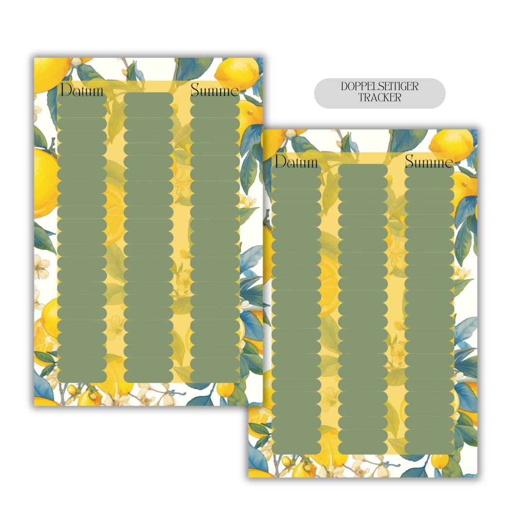 52/26 Wochen Challenge im Zitronen Design