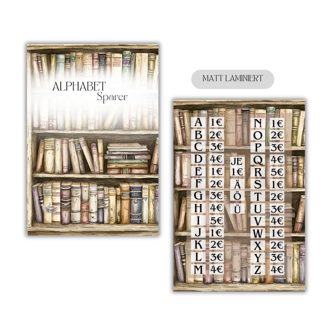 Alphabet Sparer (Kärtchen)