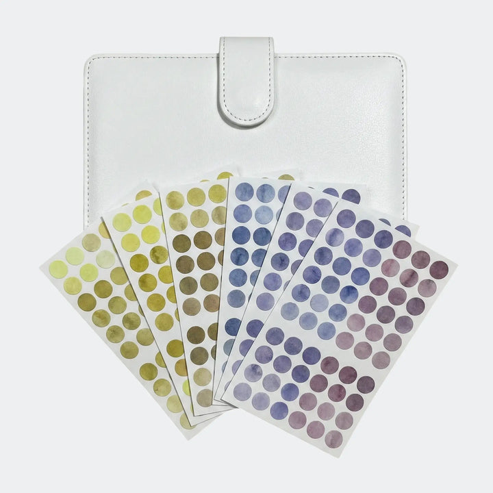 Klebepunkte in verschiedenen Farben